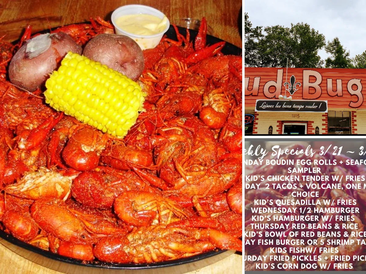 Tables set for Cajun lunch